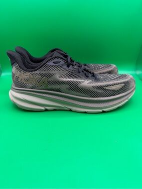 Hoka One One Clifton 9 Running Shoes Mens BLCKS Black Slate 1127895 SZ 15